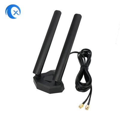 Wi-Fi 6E Tri Band Antenna 6GHz 5GHz 2.4GHz Antenna do gier Wi-Fi Baza magnetyczna dla komputera PC