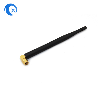 SMA Male Connector Mount High Gain 5dBi 868MHz 2.4G Antenna NFC Stały prawy kąt Wi-Fi Antenna kauczkowa kaczka dla routerów