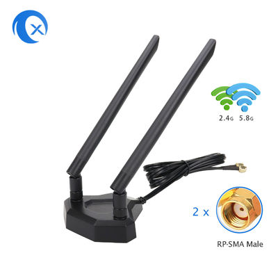 RoHS 2.4 5.8GHz dwuzakresowa magnetyczna antena bazowa 5dBi