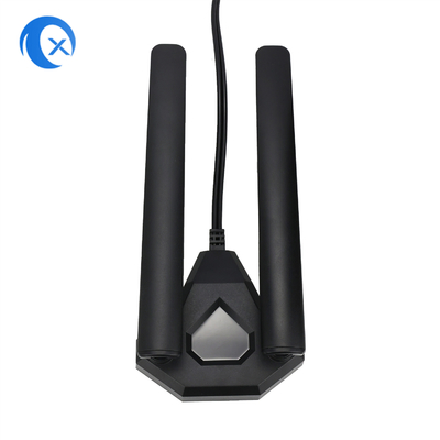 Wi-Fi 6E Tri Band Antenna 6GHz 5GHz 2.4GHz Antenna do gier Wi-Fi Baza magnetyczna dla komputera PC