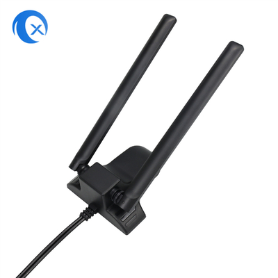 Dual Band 2.4GHz 5GHz RP-SMA Antenny WiFi z 6,5 stopniowym kablem rozszerzającym do komputerów stacjonarnych bezprzewodowy Bluetooth