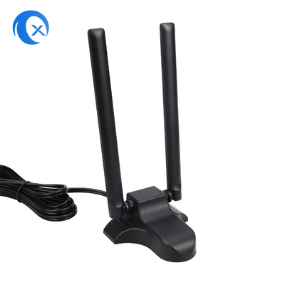 Dual Band 2.4GHz 5GHz RP-SMA Antenny WiFi z 6,5 stopniowym kablem rozszerzającym do komputerów stacjonarnych bezprzewodowy Bluetooth