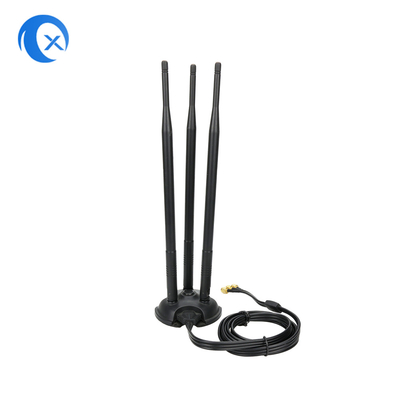 2.4G/5G Triple 7dBi Antenna Wi-Fi Bluetooth Wireless Extender Magnetyczna antenka z połączeniem RP-SMA