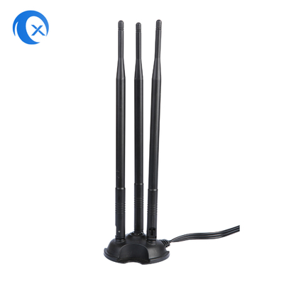2.4G/5G Triple 7dBi Antenna Wi-Fi Bluetooth Wireless Extender Magnetyczna antenka z połączeniem RP-SMA