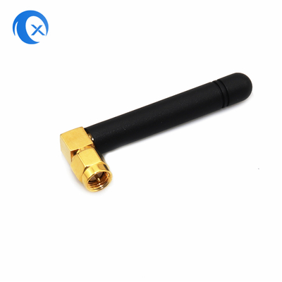 2.4G Wi-Fi prawy kąt SMA Male Connector Wysoki zysk 2dBi GSM Antenna kauczkowa dla routerów