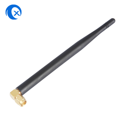 SMA Male Connector Mount High Gain 5dBi 868MHz 2.4G Antenna NFC Stały prawy kąt Wi-Fi Antenna kauczkowa kaczka dla routerów