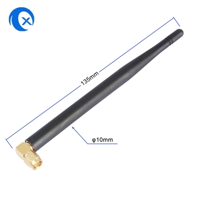 SMA Male Connector Mount High Gain 5dBi 868MHz 2.4G Antenna NFC Stały prawy kąt Wi-Fi Antenna kauczkowa kaczka dla routerów