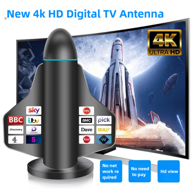 Długodystansowa antena telewizyjna cyfrowa 4K HD z wzmacniaczem sygnału dla telewizorów inteligentnych i wszystkich telewizorów dla lokalnych kanałów wewnątrz i na zewnątrz