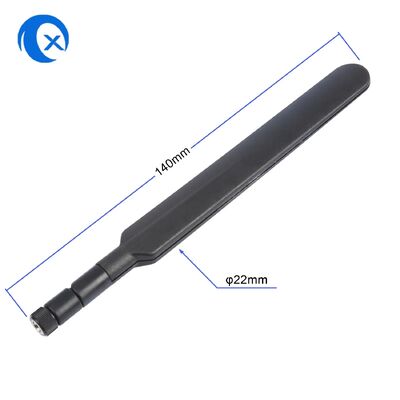 Wielokierunkowa wewnętrzna antena telewizji cyfrowej typu "gumowa kaczka" z wtykiem RP-SMA męskim