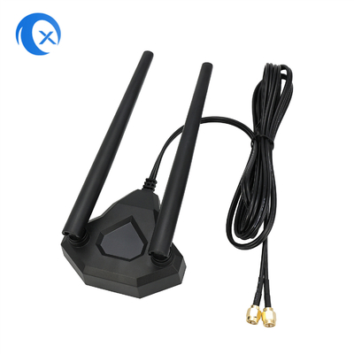 Podstawa magnetyczna anteny dwuzakresowej 2,4 GHz 5 GHz do routera bezprzewodowego z kartą sieciową PCI-E WiFi